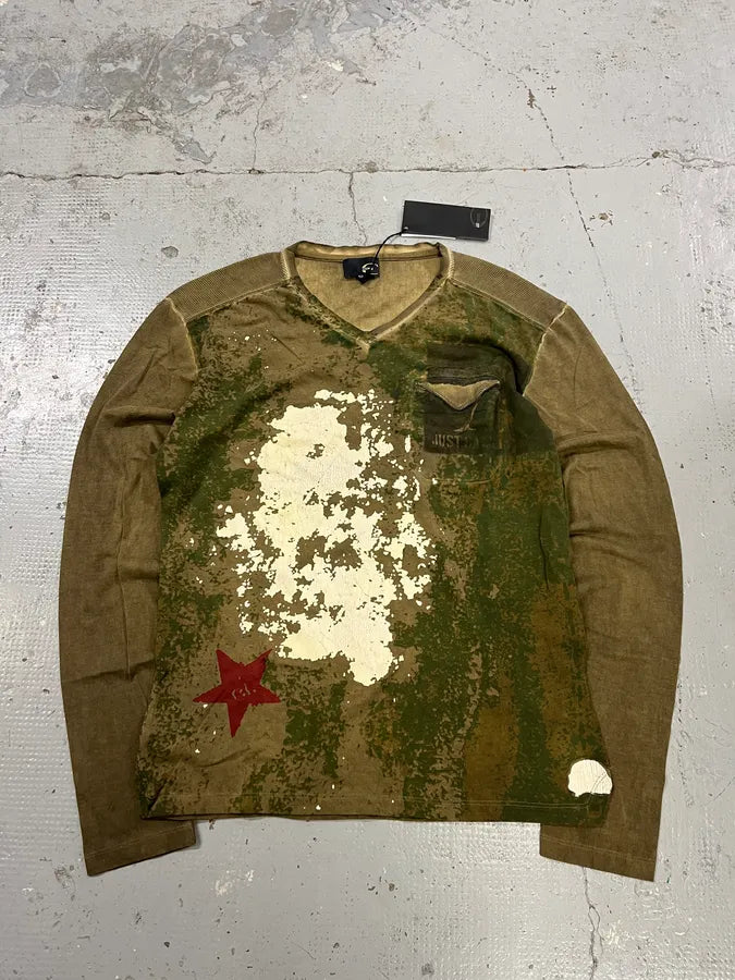 AW2011 Cavalli Military Camo Green Longsleeves VNKEHcK 0