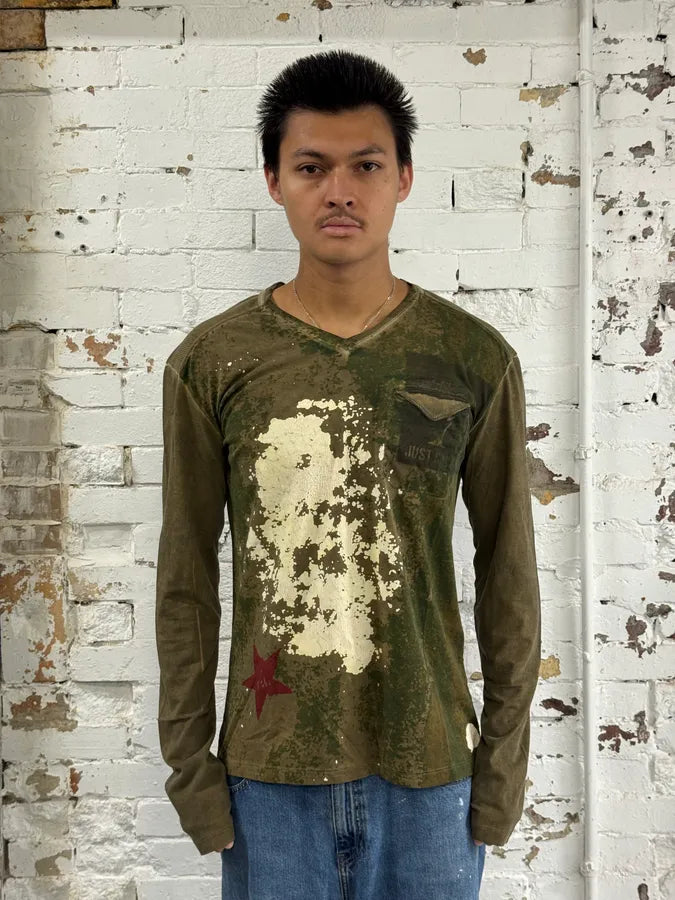 AW2011 Cavalli Military Camo Green Longsleeves VNKEHcK 1