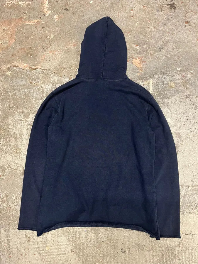 AW2011 Comme des Garçons Mainline Obscure Navy Hoodie (M) auCtoks 3