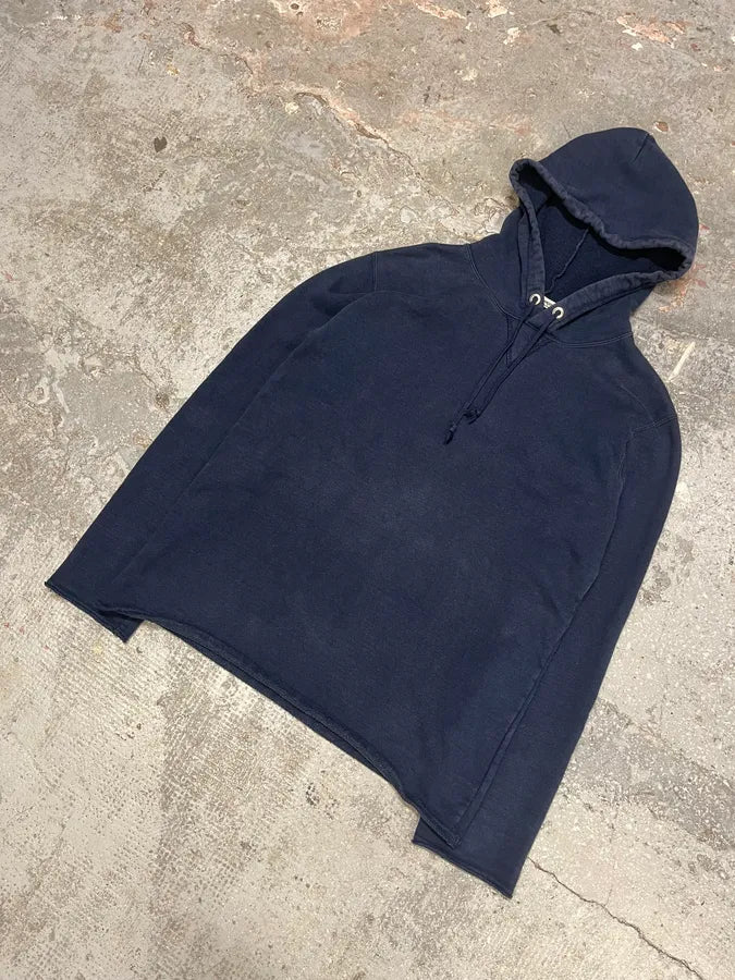 AW2011 Comme des Garçons Mainline Obscure Navy Hoodie (M) auCtoks 5