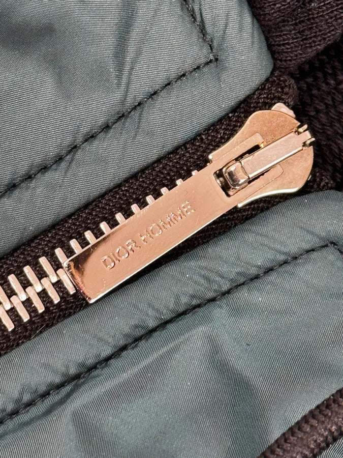 AW2011 Dior Navy & Grey Studded Zip-up Hoodie BjrkOMF 9