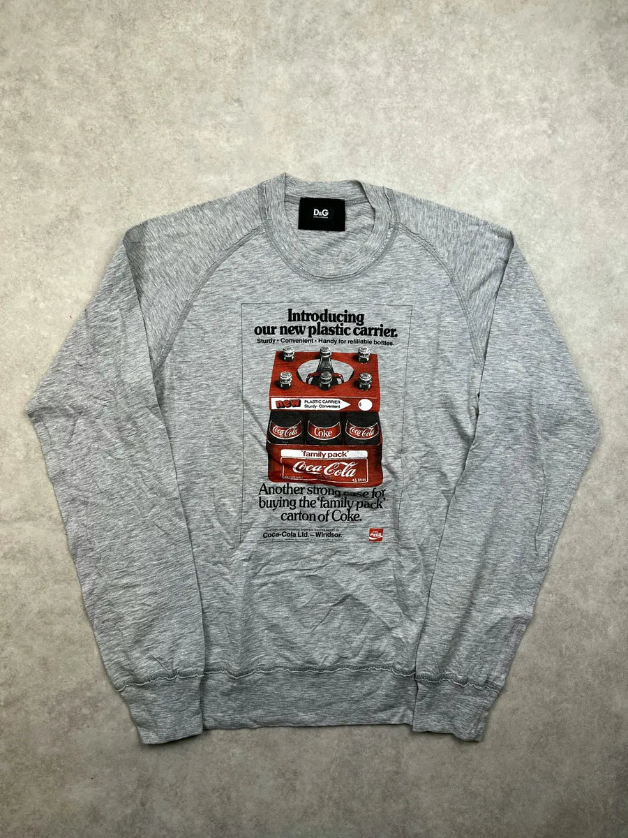 AW2011 Dolce & Gabanna Grey Coca Cola Crewneck Sweater WJVLEnj 2
