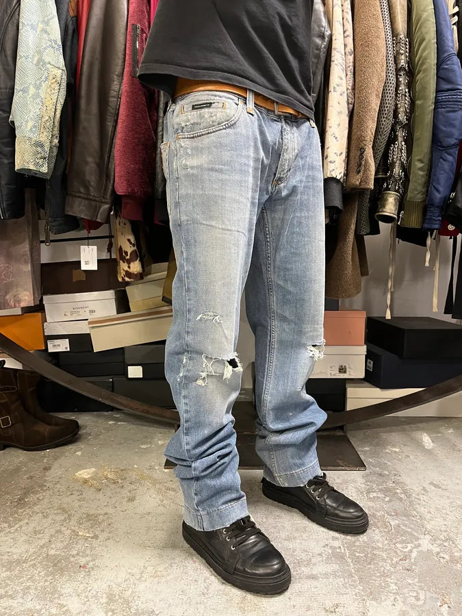 AW2011 Dolce & Gabbana Blue Denim Jeans EkoIXaz 1