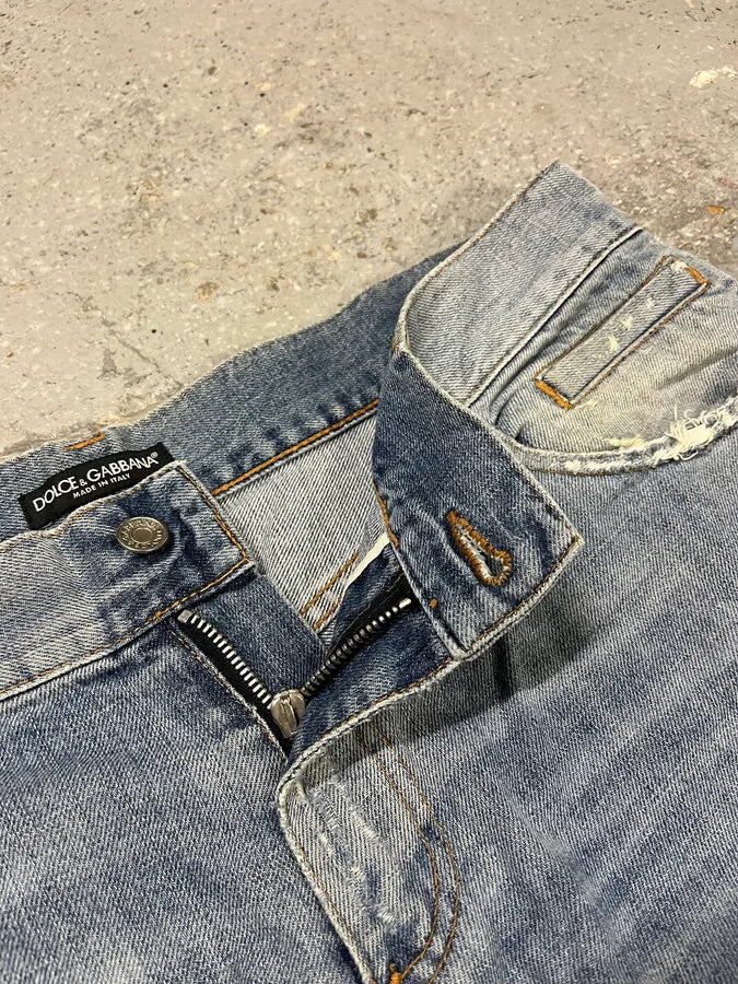 AW2011 Dolce & Gabbana Blue Denim Jeans EkoIXaz 10