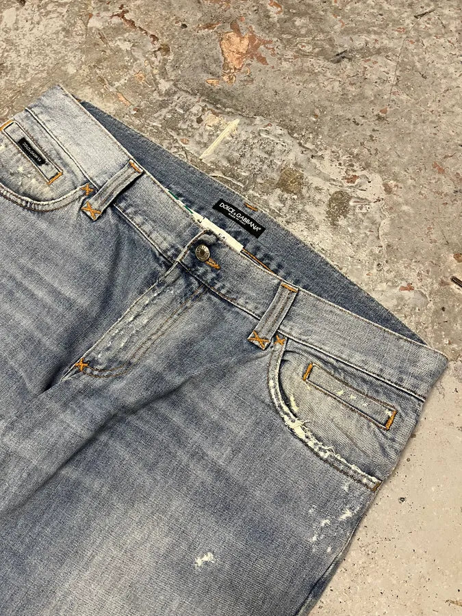 AW2011 Dolce & Gabbana Blue Denim Jeans EkoIXaz 5