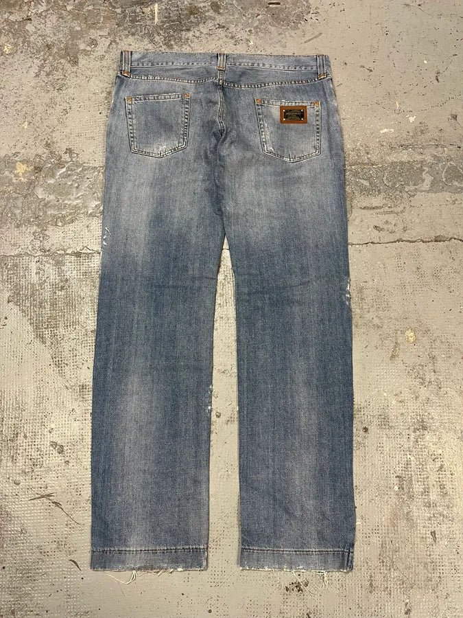 AW2011 Dolce & Gabbana Blue Denim Jeans EkoIXaz 7