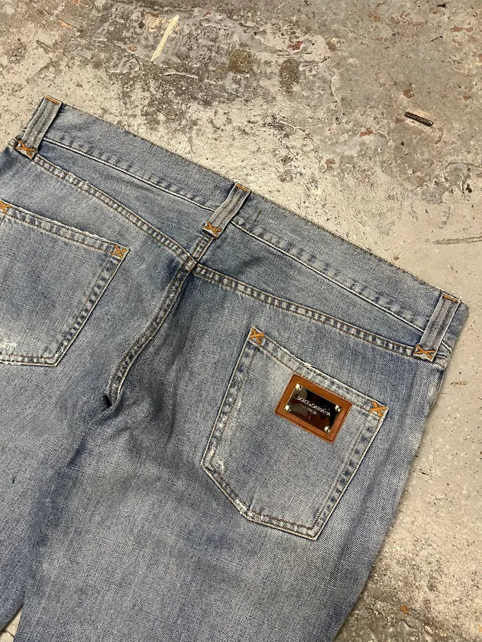 AW2011 Dolce & Gabbana Blue Denim Jeans EkoIXaz 8