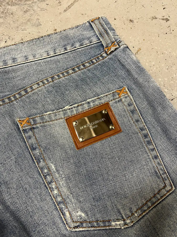 AW2011 Dolce & Gabbana Blue Denim Jeans EkoIXaz 9