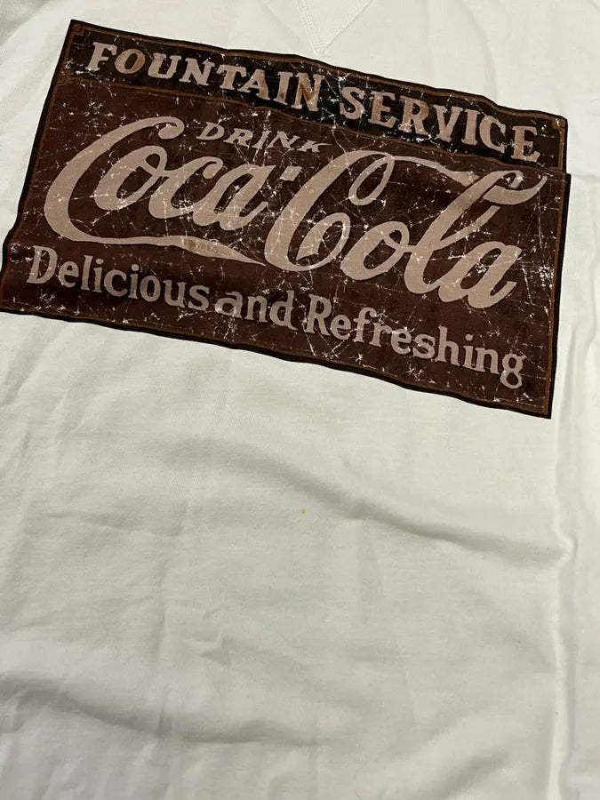 AW2011 Dolce & Gabbana Coca-Cola Foutain Service White Sweatshirt ywUlJwu 6