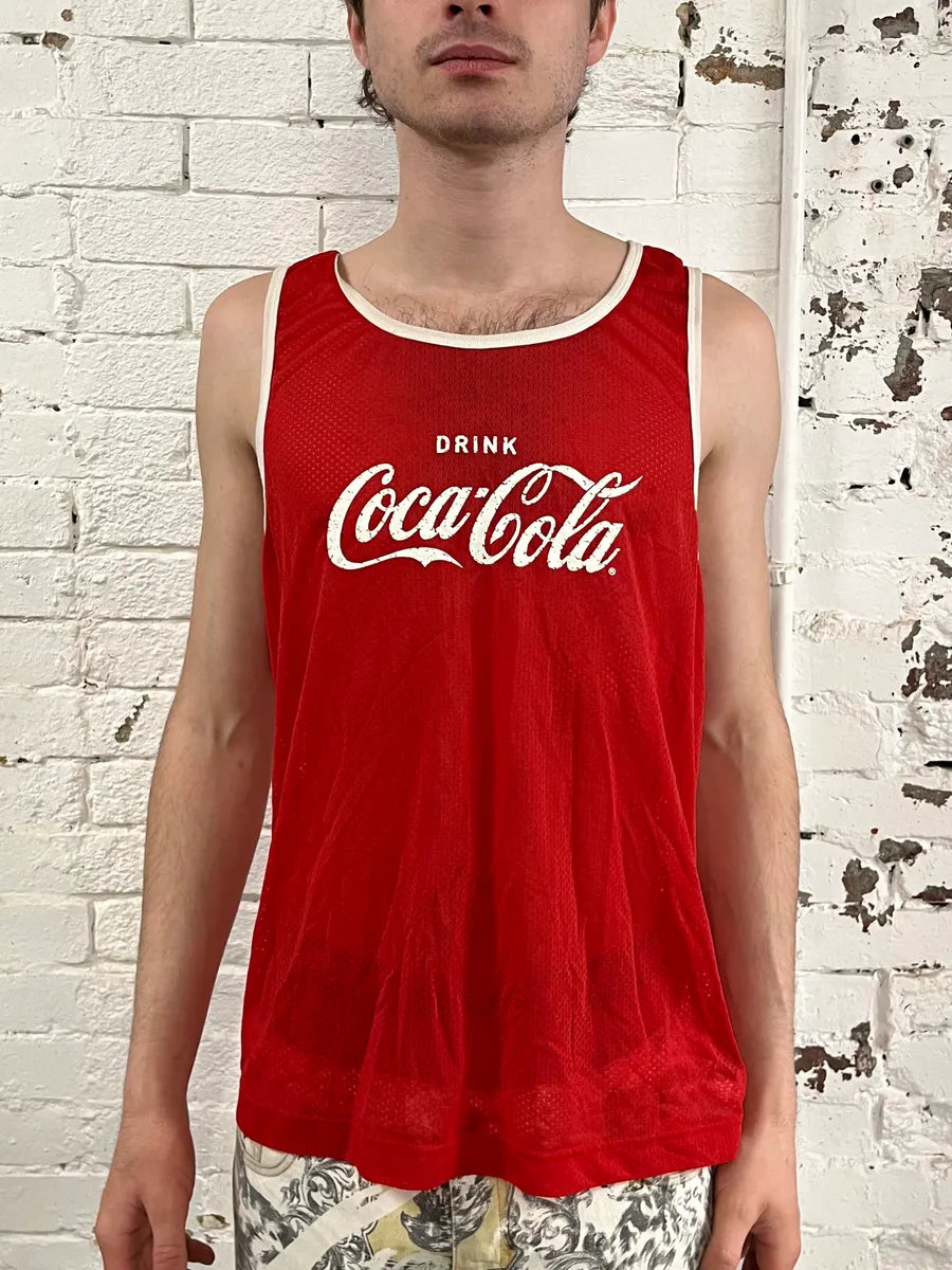 AW2011 Dolce & Gabbana Coca-Cola Logo Red Tank Top sqctghE 1