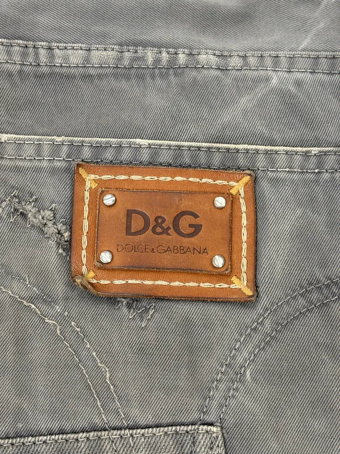AW2010 Dolce & Gabbana Grey Multi Pockets Avant-Garde Pants MDbbFru 9