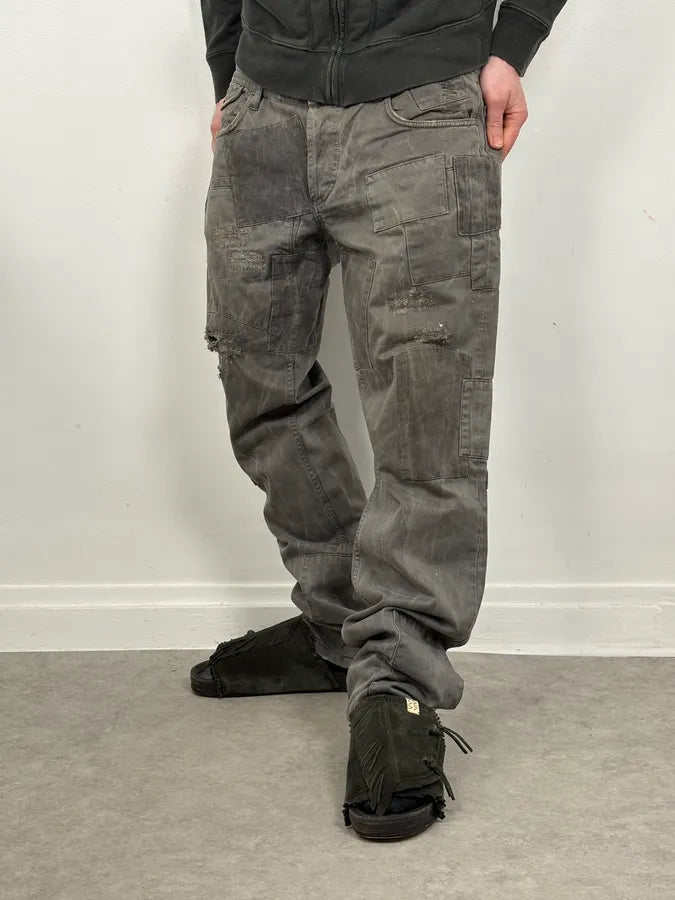 AW2010 Dolce & Gabbana Grey Multi Pockets Avant-Garde Pants MDbbFru 2