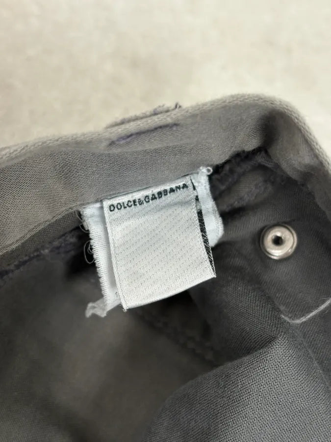 AW2011 Dolce & Gabbana Grey Patchwork Slim Pants Uwyshvj 13