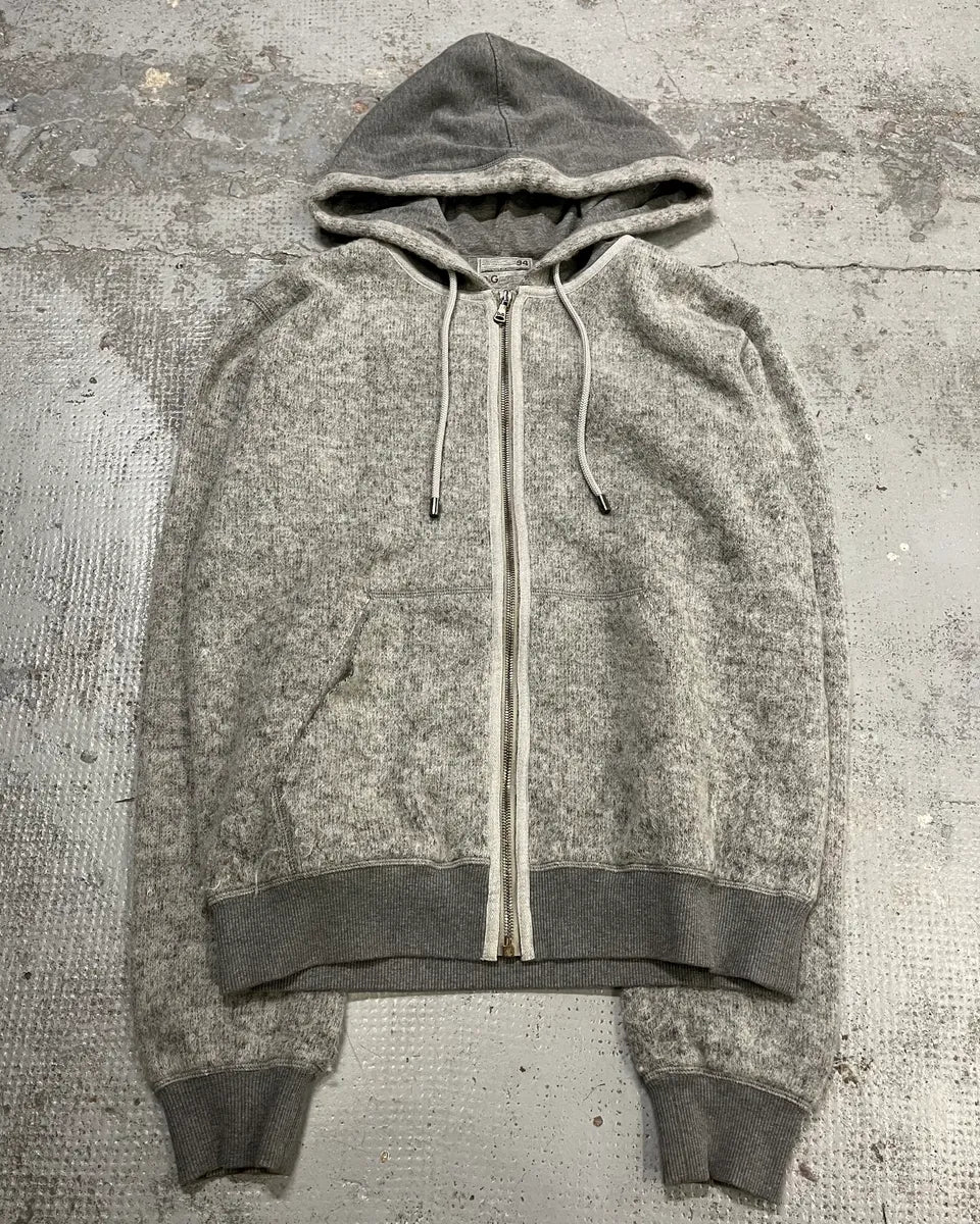 AW2011 Dolce & Gabbana Grey Wool Zip-up Hoodie WLfYcrC 0