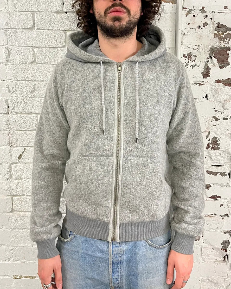 AW2011 Dolce & Gabbana Grey Wool Zip-up Hoodie WLfYcrC 1