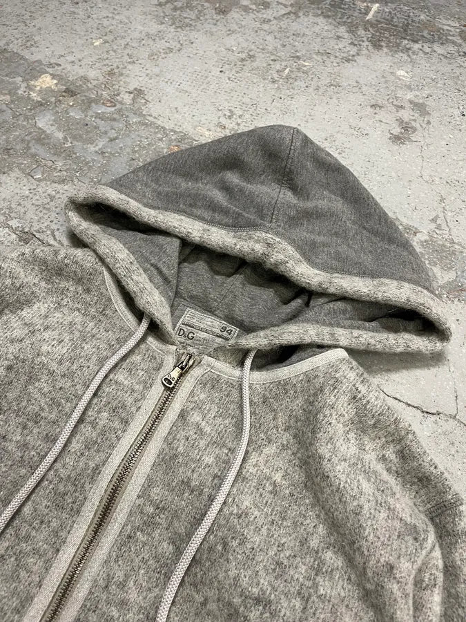 AW2011 Dolce & Gabbana Grey Wool Zip-up Hoodie WLfYcrC 4