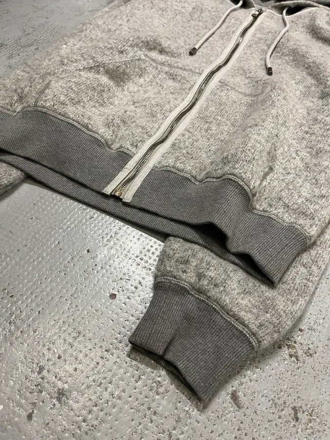 AW2011 Dolce & Gabbana Grey Wool Zip-up Hoodie WLfYcrC 5