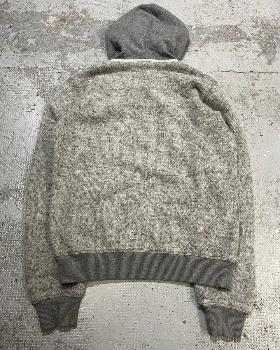 AW2011 Dolce & Gabbana Grey Wool Zip-up Hoodie WLfYcrC 6