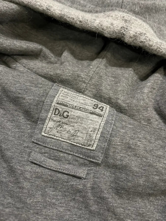 AW2011 Dolce & Gabbana Grey Wool Zip-up Hoodie WLfYcrC 8
