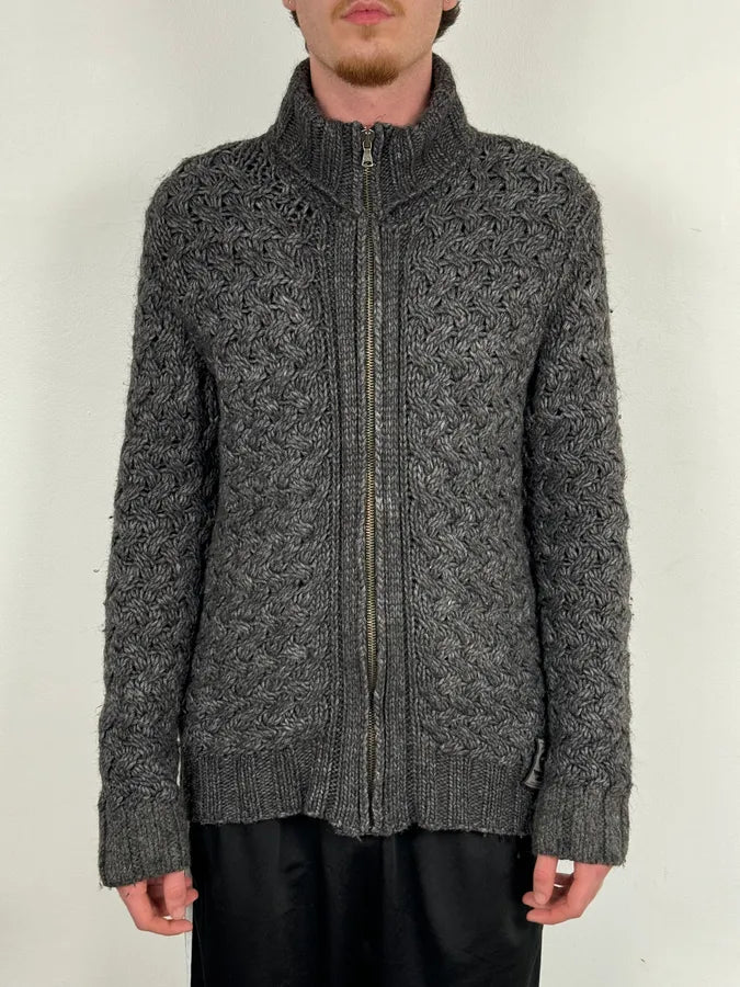 AW2011 Dolce & Gabbana Grey Wool Zip-up Jacket sKlFYvN 1