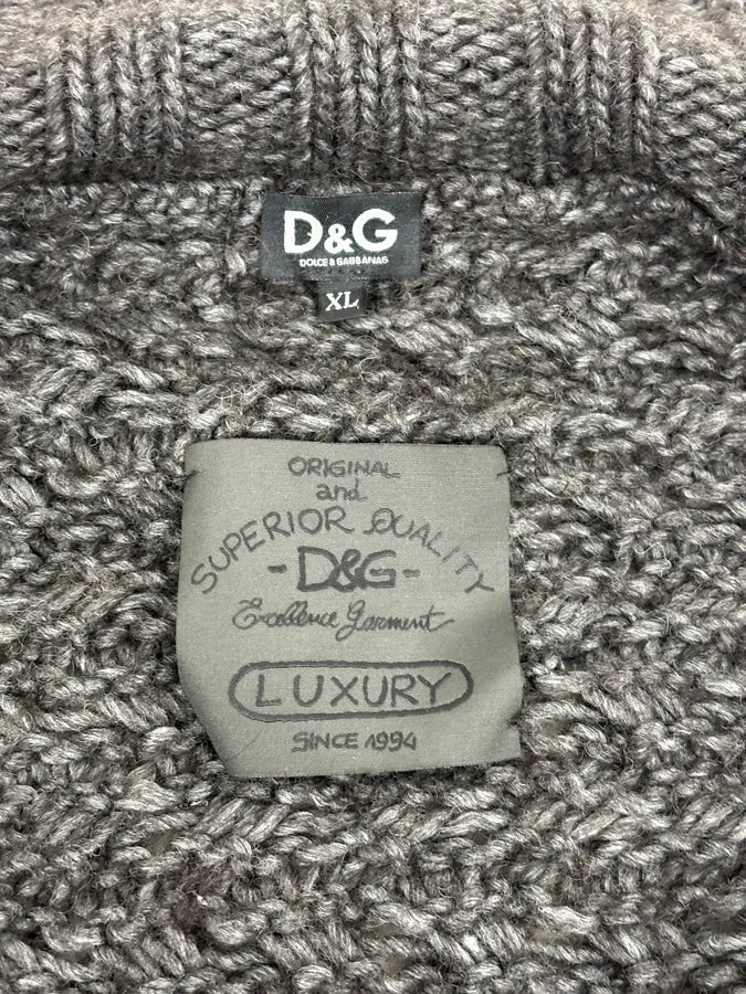 AW2011 Dolce & Gabbana Grey Wool Zip-up Jacket sKlFYvN 8