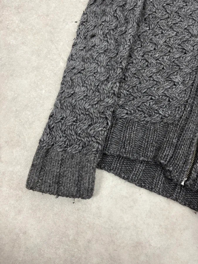 AW2011 Dolce & Gabbana Grey Wool Zip-up Jacket sKlFYvN 6