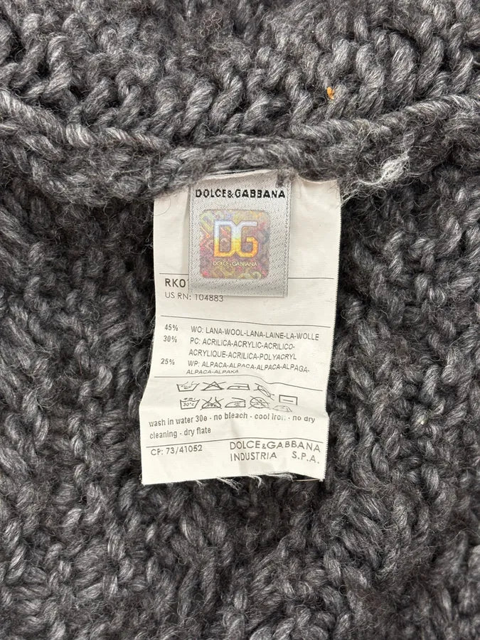 AW2011 Dolce & Gabbana Grey Wool Zip-up Jacket sKlFYvN 9