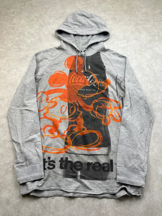 AW2011 Dolce & Gabbana Mickey Mouse & Coke Oversize Grey Hoodie OnRmERp 0