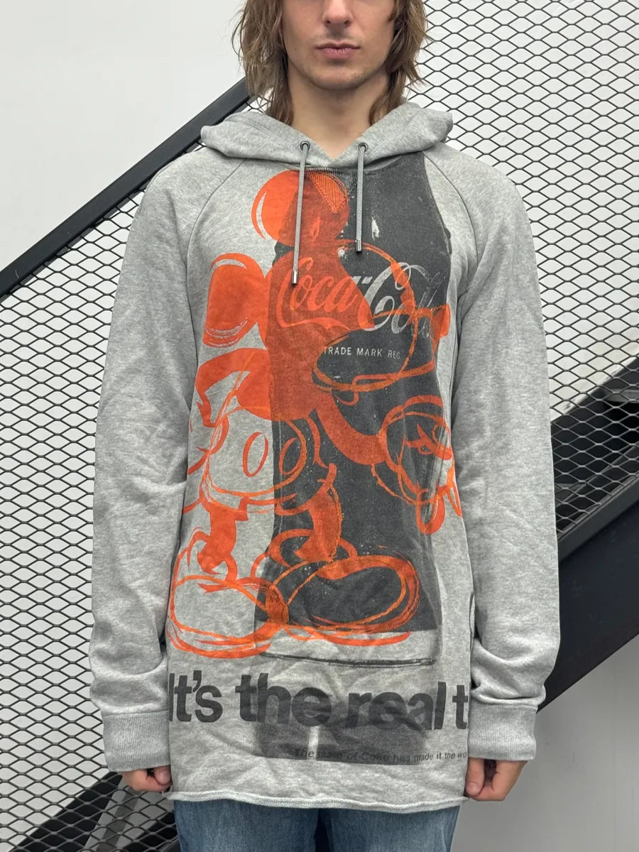 AW2011 Dolce & Gabbana Mickey Mouse & Coke Oversize Grey Hoodie OnRmERp 1