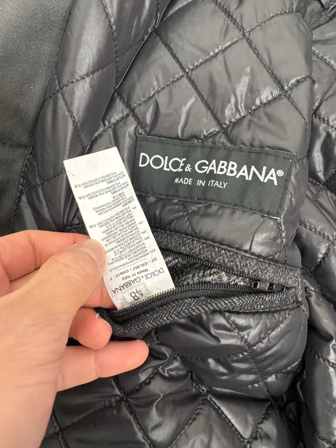 AW2011 Dolce & Gabbana Military Grey Wool & Fur Jacket jcYDcnK 8