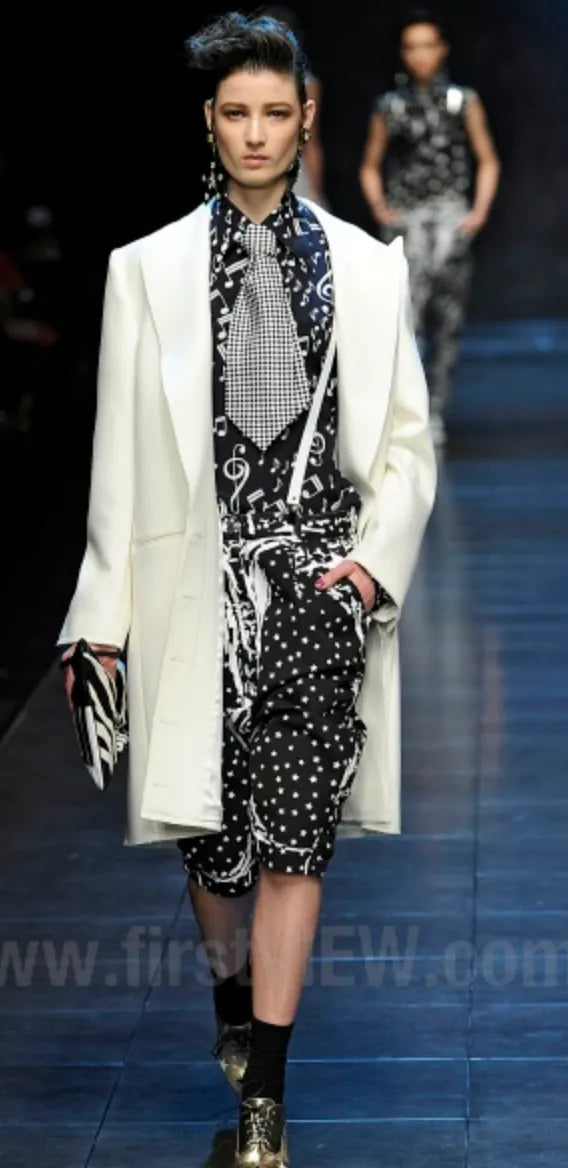 AW2011 Dolce & Gabbana Black Denim Star Print Flared Jeans ugrXNDtV 2