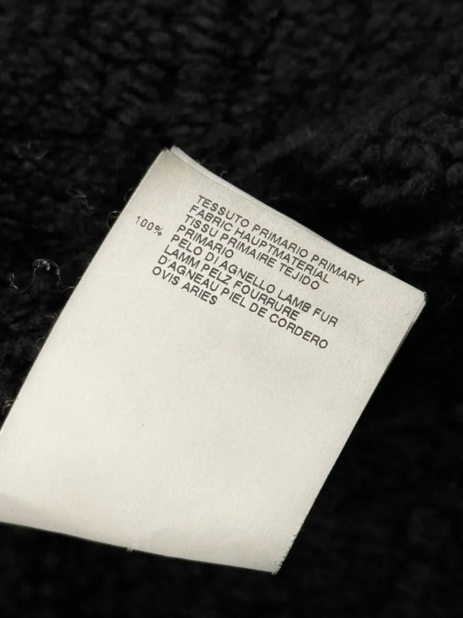 AW2011 Dsquared2 Black Leather Shearling Collar Bomber Jacket PiGaGVC 14