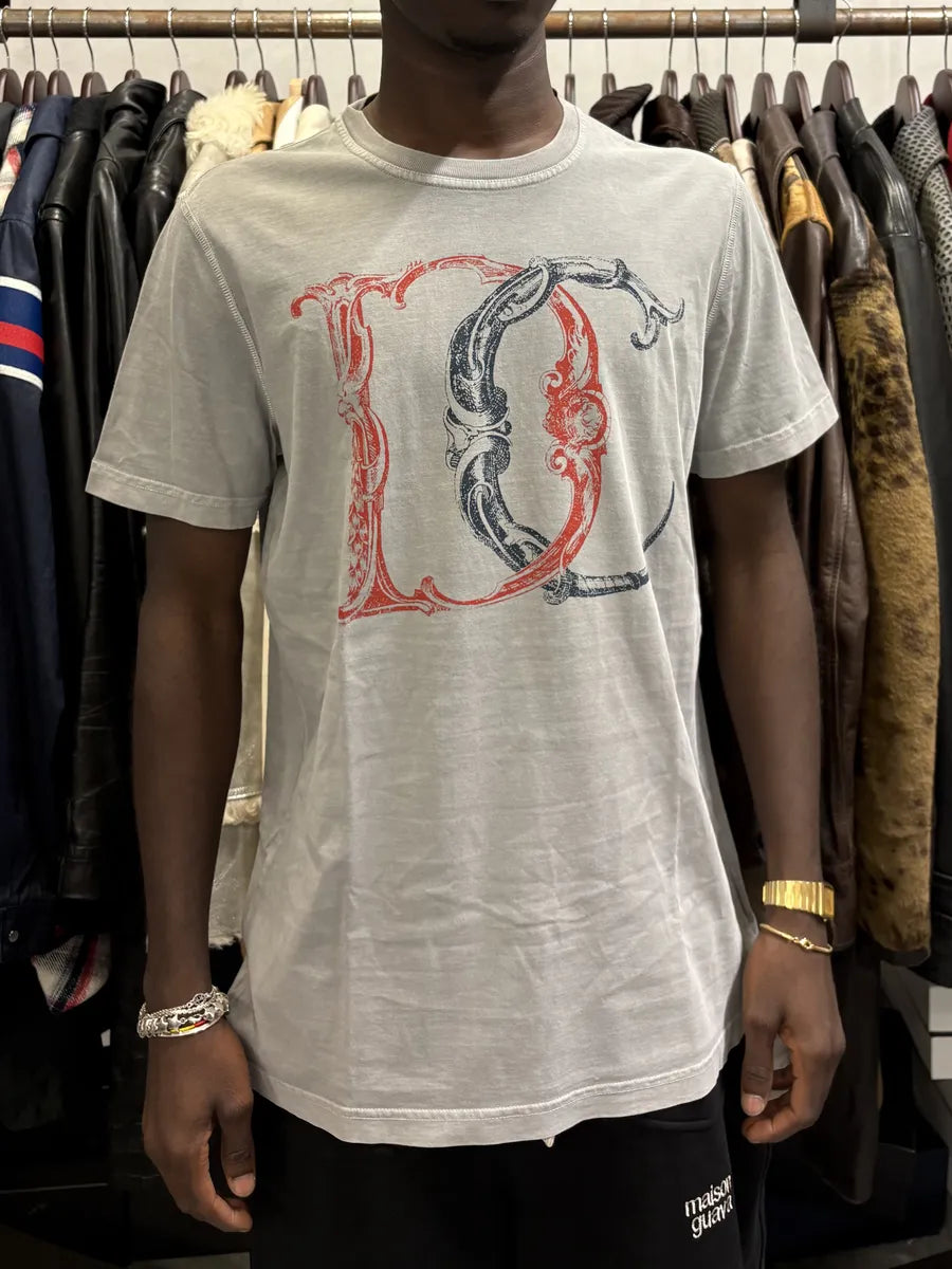 AW2011 Dsquared2 Calligraphy Grey T-Shirt PuoFbxj 0
