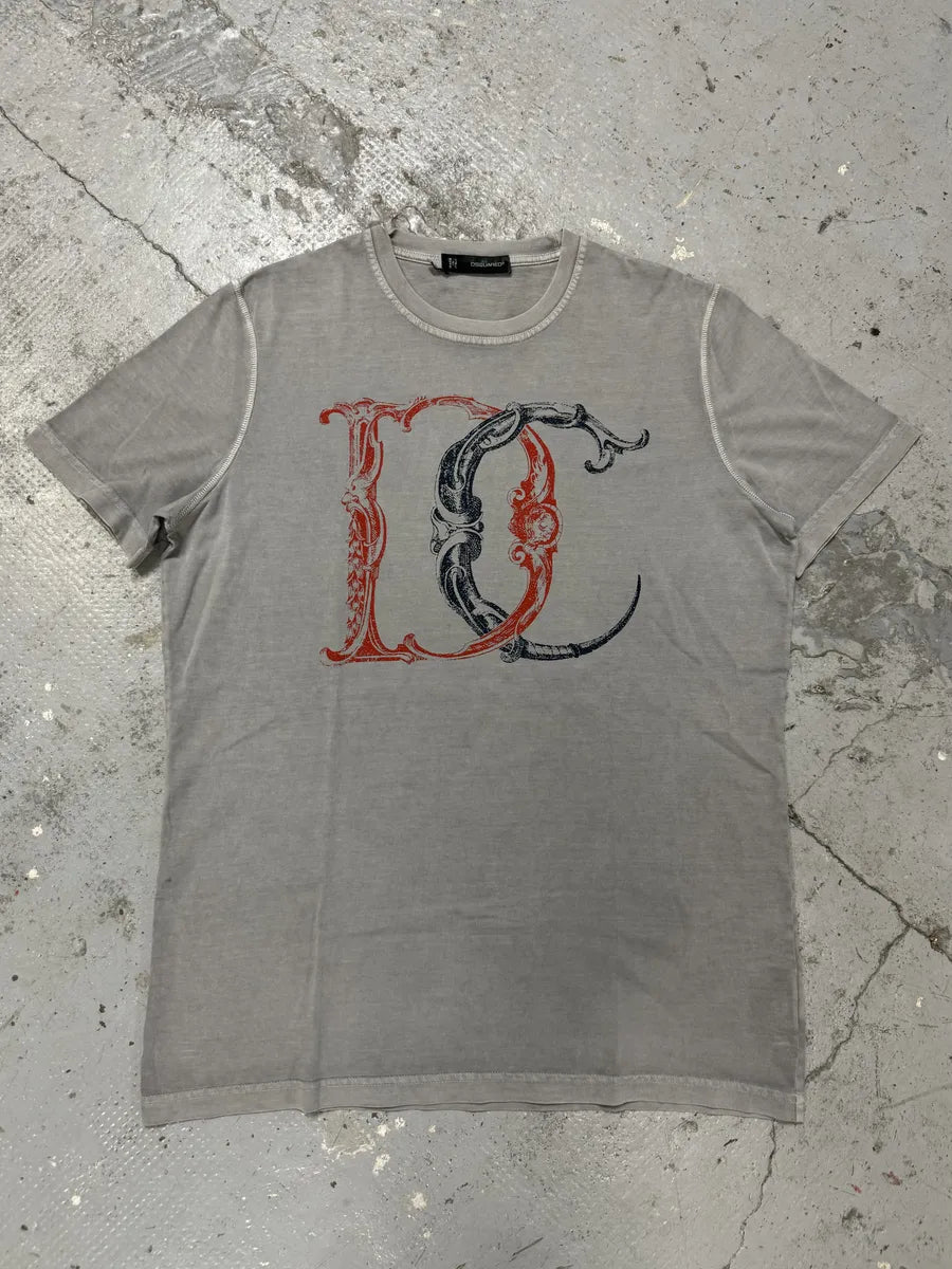 AW2011 Dsquared2 Calligraphy Grey T-Shirt PuoFbxj 2