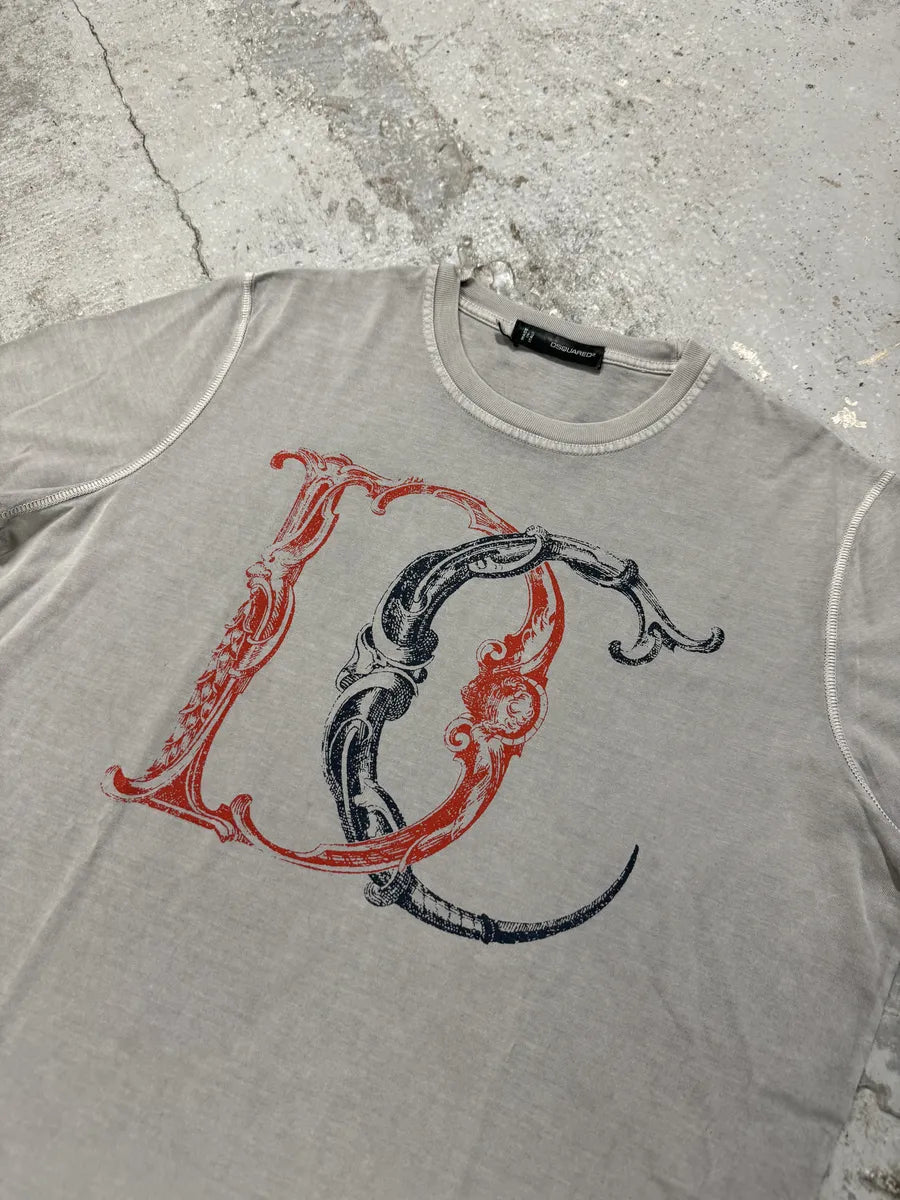 AW2011 Dsquared2 Calligraphy Grey T-Shirt PuoFbxj 3