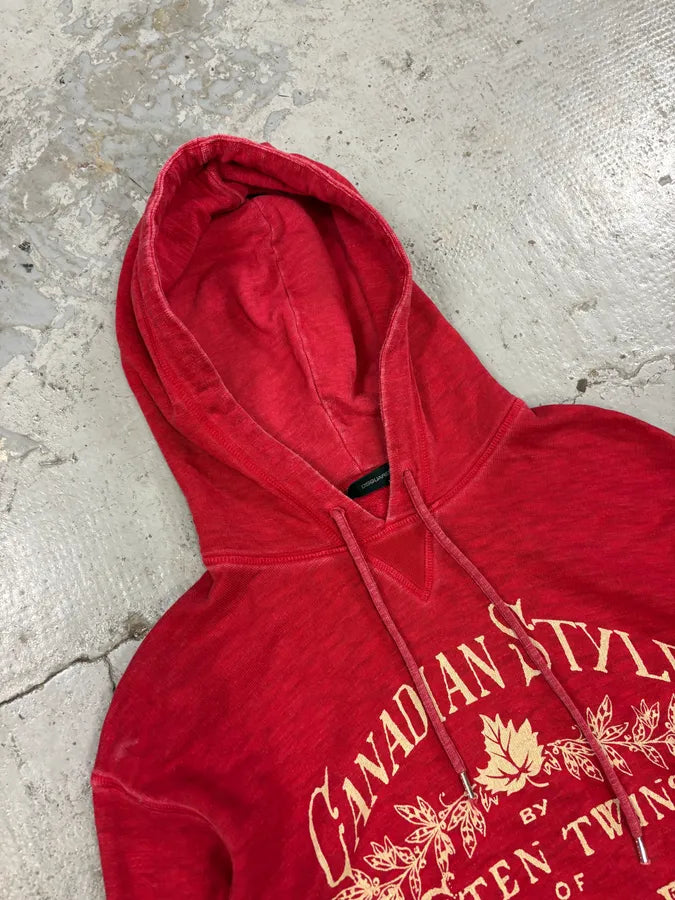 AW2011 Dsquared2 Canadian Style Red Hoodie EzKhTPm 4