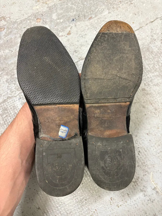 AW2011 Emporio Armani Black Pony Hair Leather Boots pfBorgj 7