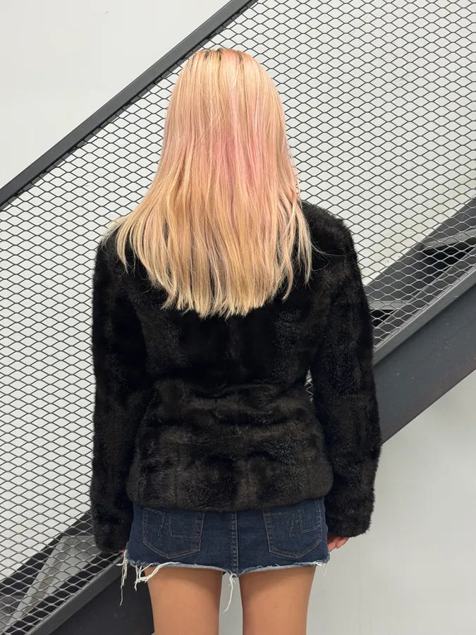 AW2011 Emporio Armani Brown Faux Fur Cozy Jacket TItfKHL 1