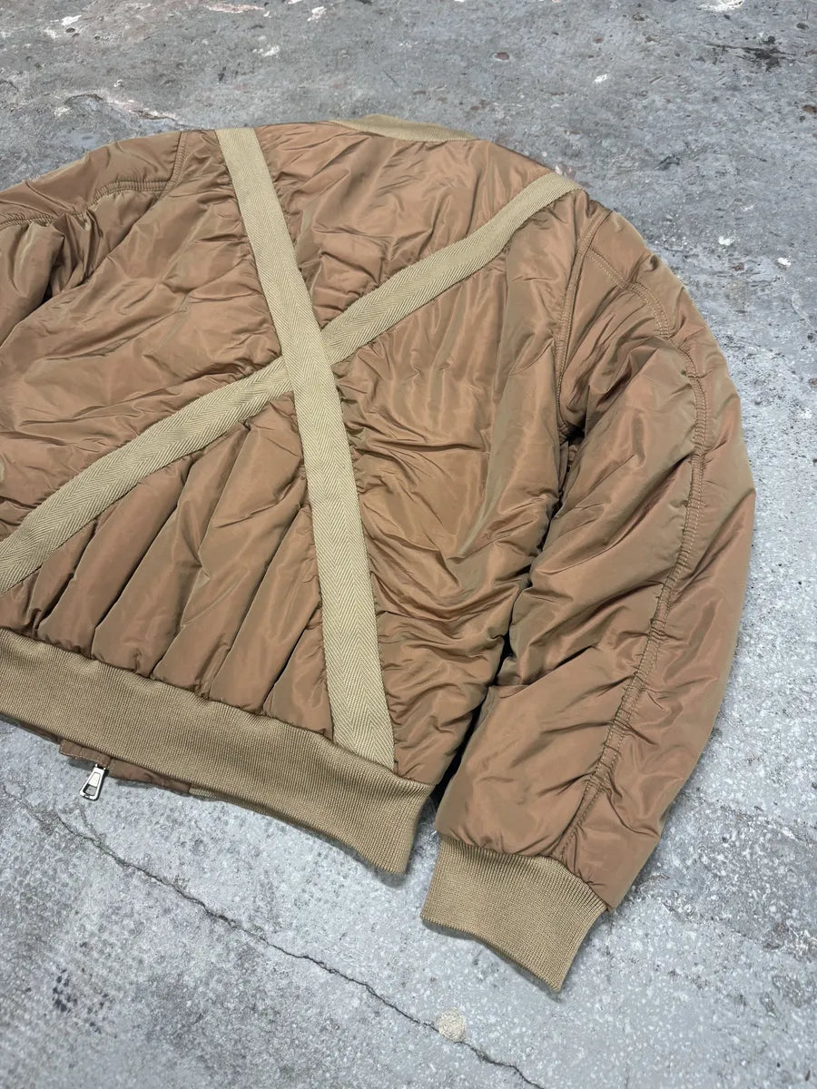 AW2011 Emporio Armani Cross Faded Pink Bomber Jacket (L) 4