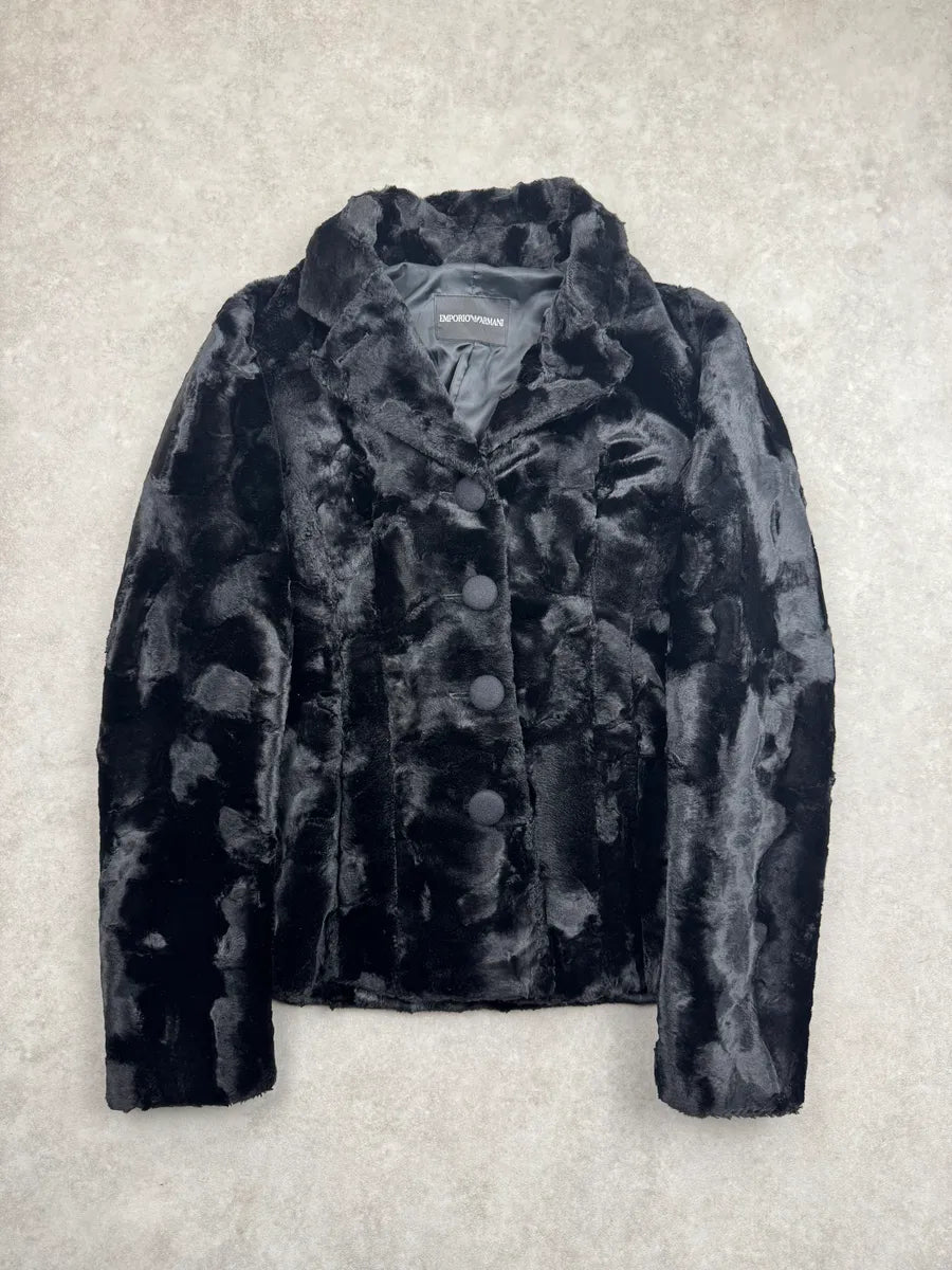 AW2011 Emporio Armani Elegant Fur Premium Jacket lYCHRJs 0