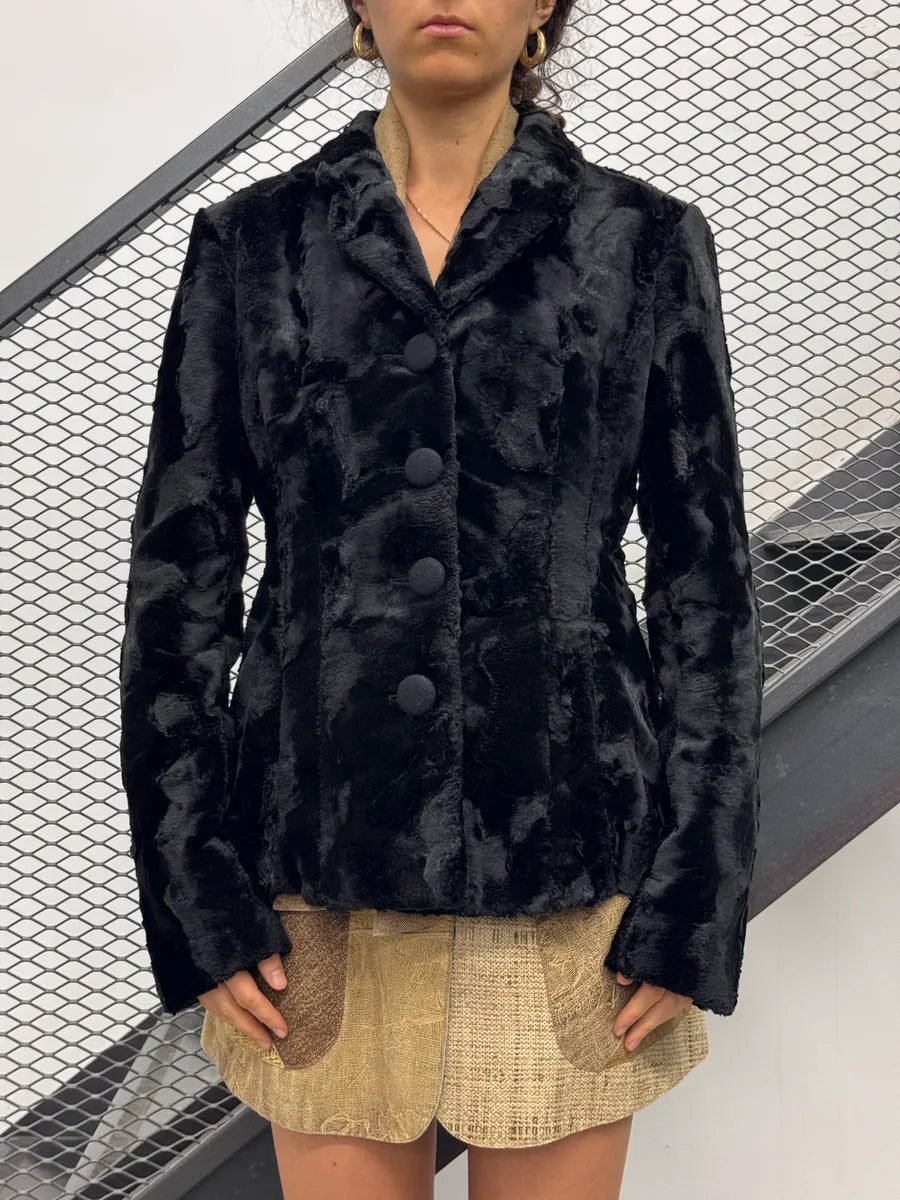 AW2011 Emporio Armani Elegant Fur Premium Jacket lYCHRJs 1