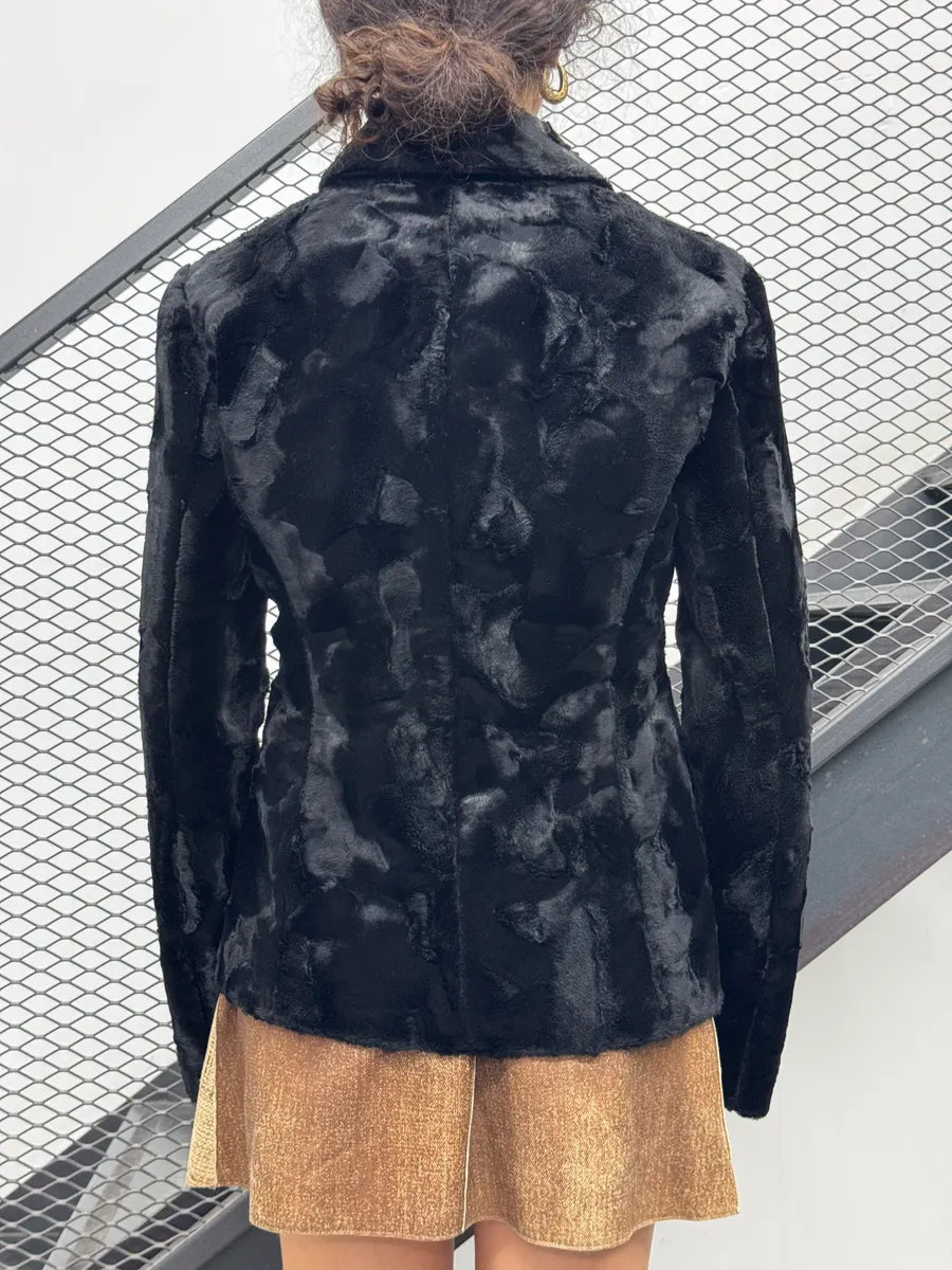 AW2011 Emporio Armani Elegant Fur Premium Jacket lYCHRJs 2