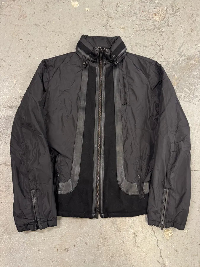 AW2011 Emporio Armani Elevated Hybrid Nylon Black Jacket (L/XL) 0
