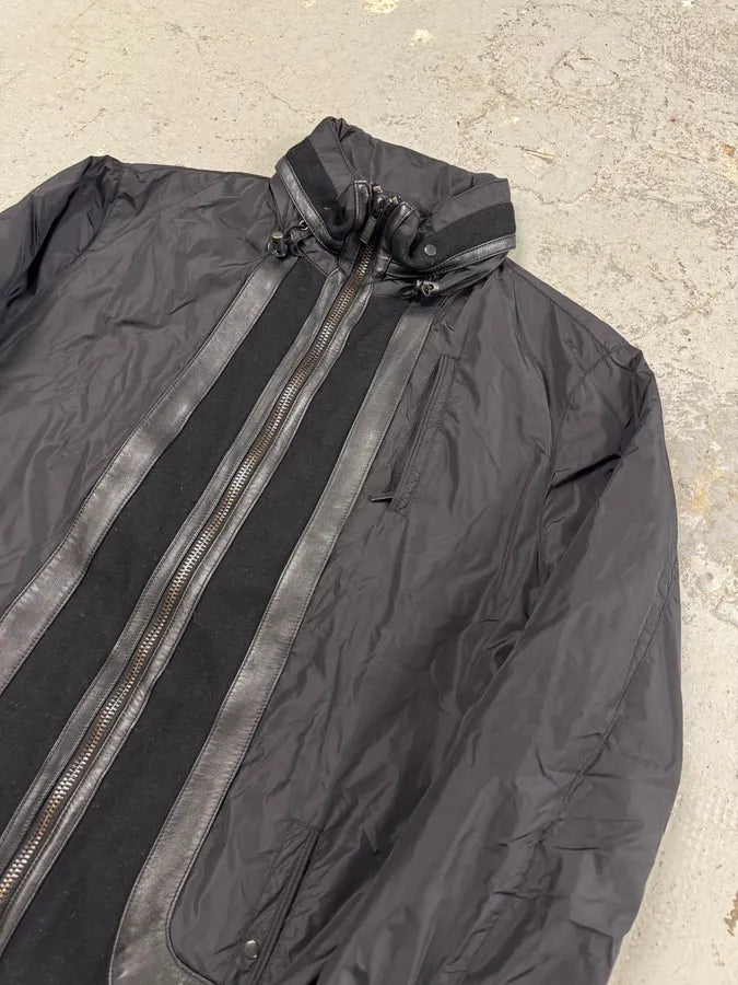 AW2011 Emporio Armani Elevated Hybrid Nylon Black Jacket (L/XL) 1