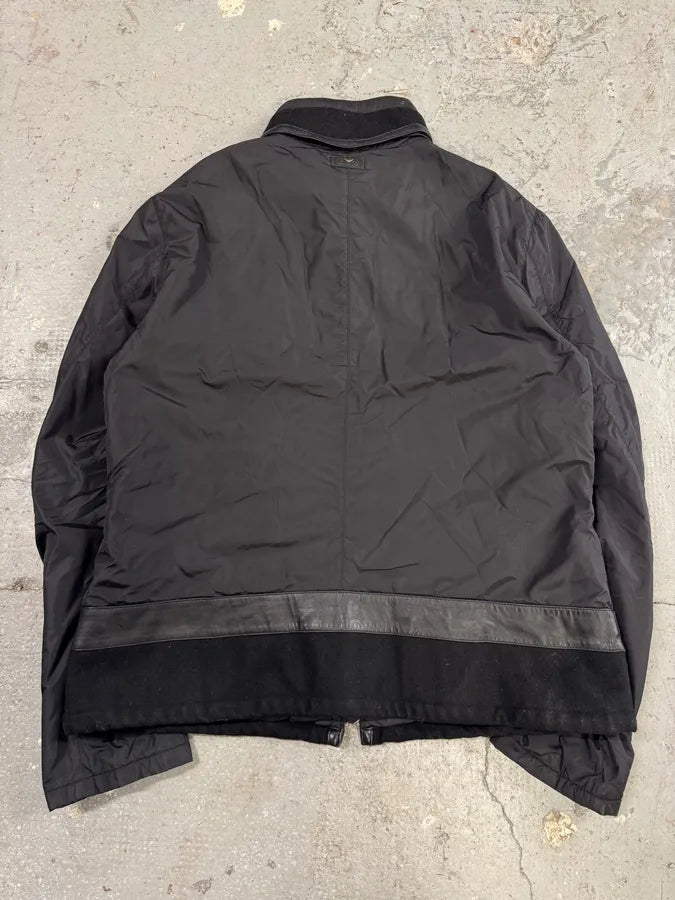 AW2011 Emporio Armani Elevated Hybrid Nylon Black Jacket (L/XL) 3