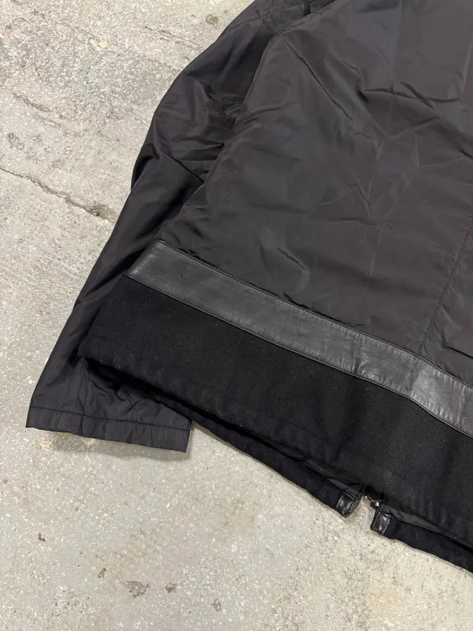 AW2011 Emporio Armani Elevated Hybrid Nylon Black Jacket (L/XL) 4