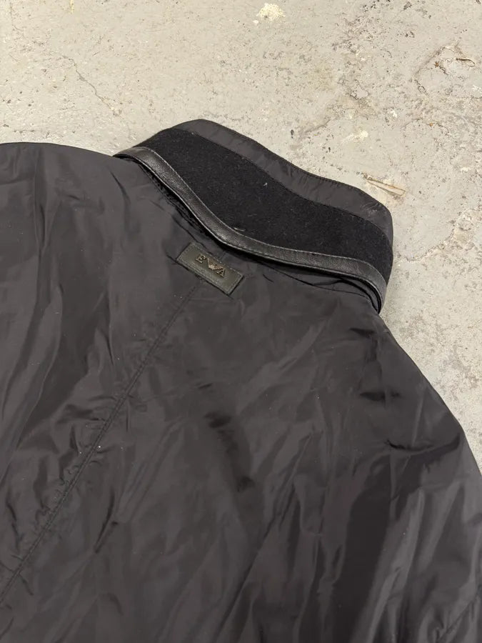 AW2011 Emporio Armani Elevated Hybrid Nylon Black Jacket (L/XL) 5