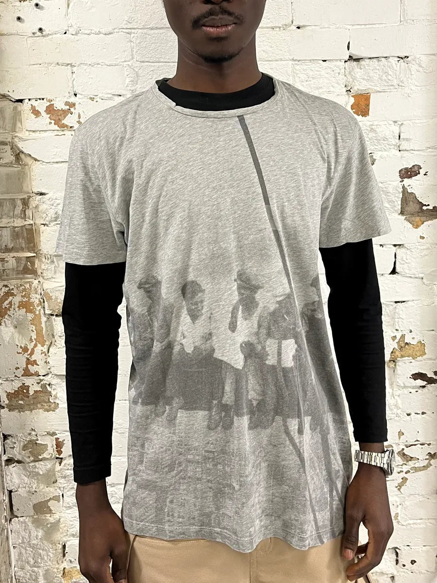 AW2011 Emporio Armani New-York Workers Grey T-Shirt kTBdIjT 0