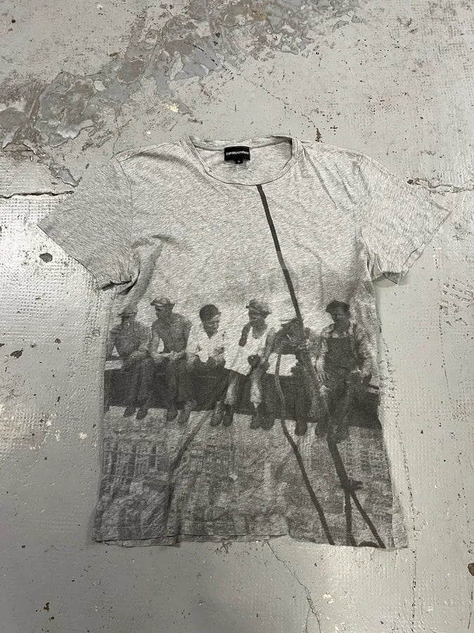 AW2011 Emporio Armani New-York Workers Grey T-Shirt kTBdIjT 1