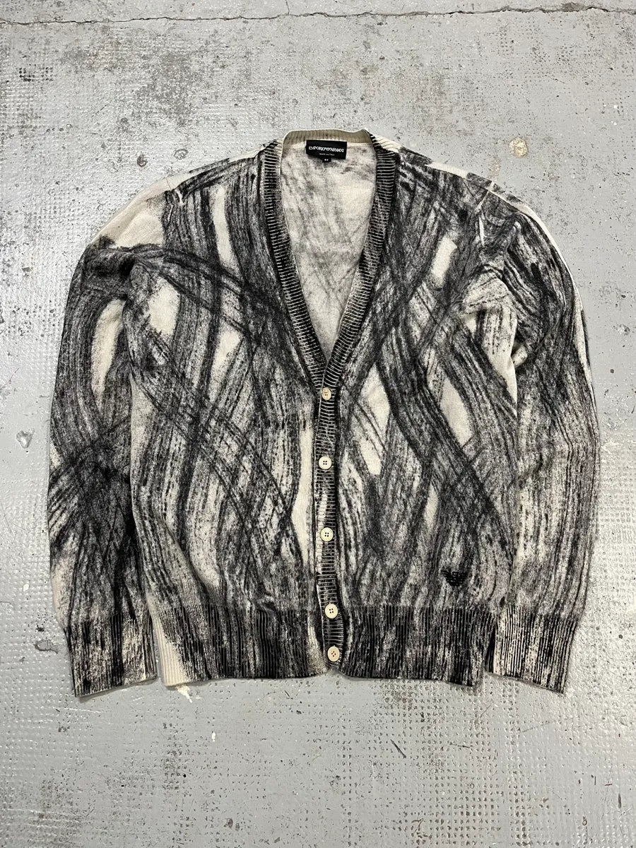 AW2011 Emporio Armani Wheel Paint Cardigan Sweater JoPqrLn 0